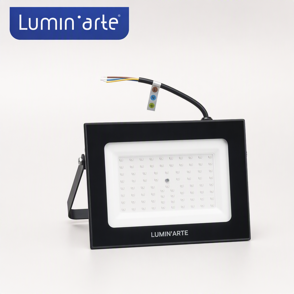 Светодиодный прожектор LUMIN'ARTE LFL-100W/R 100Вт красный цвет свечения IP65