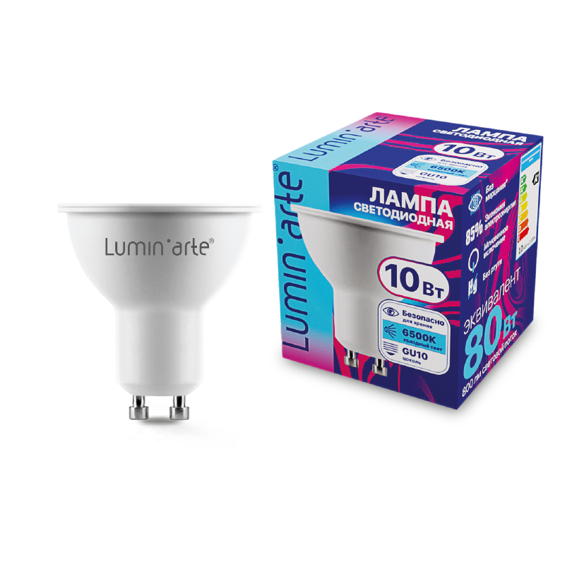 Светодиодная лампа Luminarte LSTD-PAR16-10W6KGU10 10Вт 6500K GU10